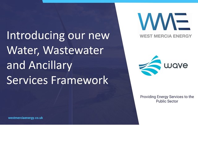 New Water, Wastewater and Ancillary Services Framework awarded to Wave Utilities 